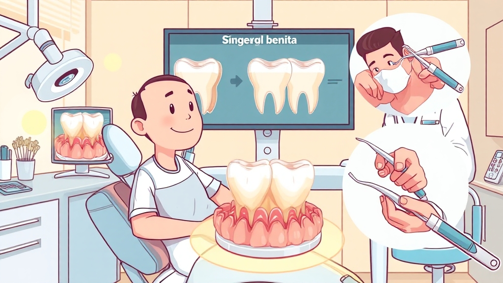 잇몸 염증, 어떻게 치료하나요? (cartoon 스타일)
