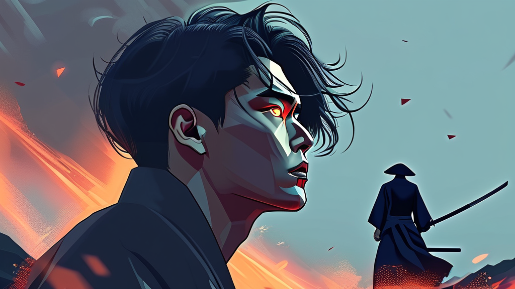 새로운 빌런의 등장과 예측불허의 전개 (illustration 스타일)