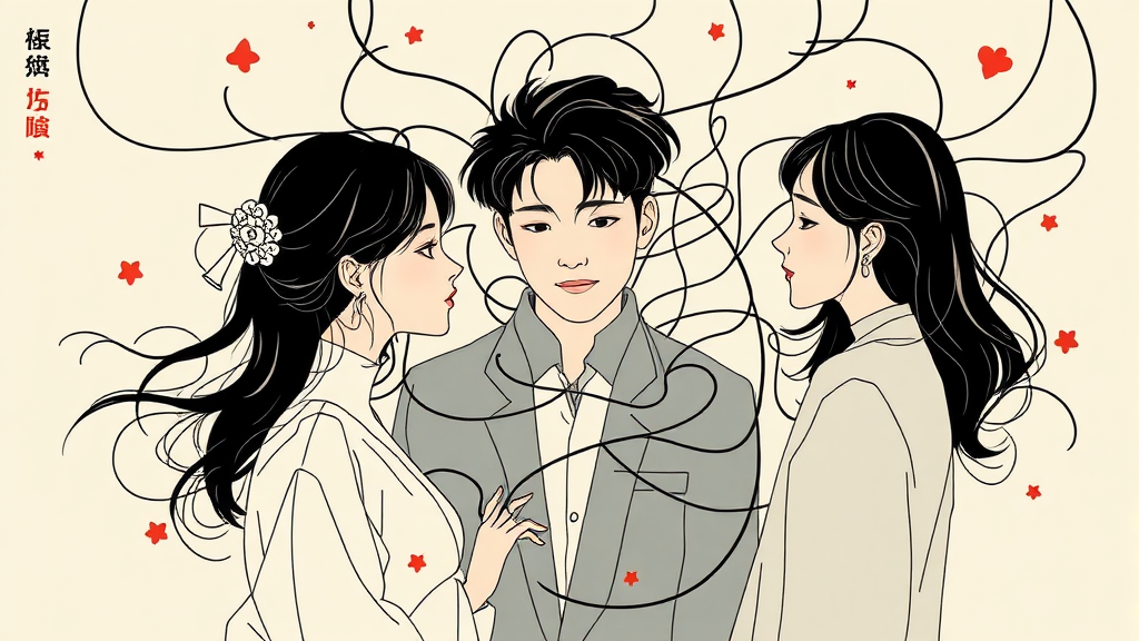 주변 인물들과의 관계 분석 (illustration 스타일)