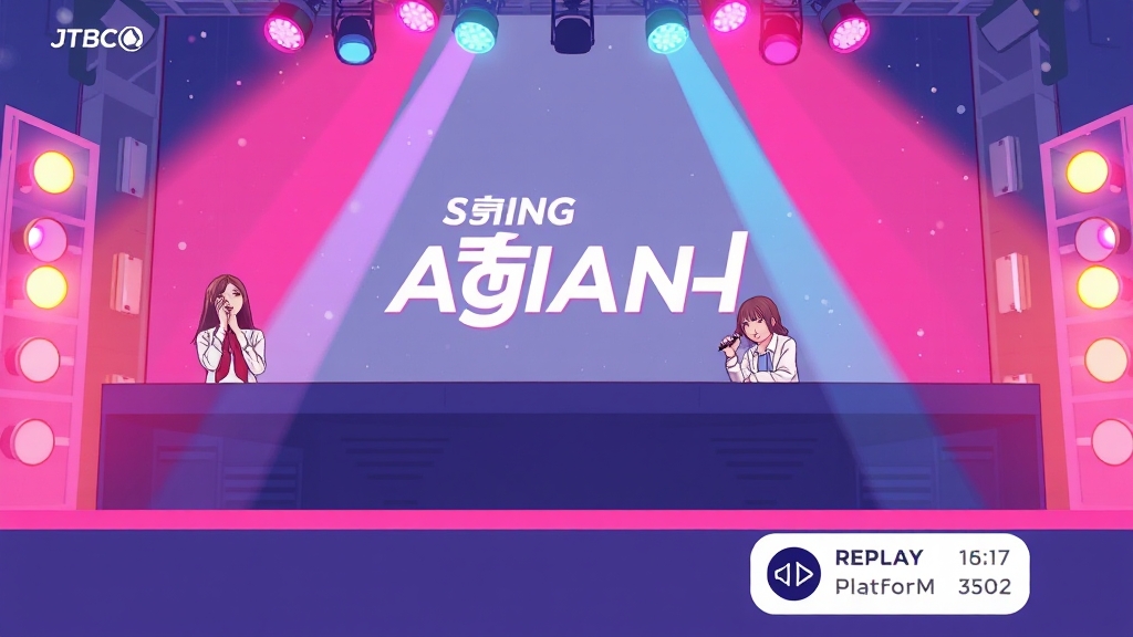 싱어게인4 방송 정보 및 다시보기 (illustration 스타일)