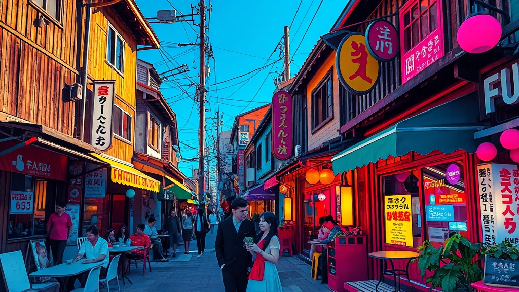 나카자키초, 숨겨진 역사와 매력 (popart 스타일)