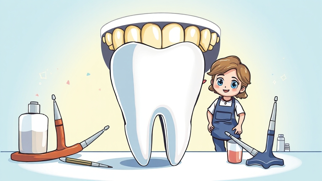 치경부 마모 치료법: 레진 vs GI (cartoon 스타일)