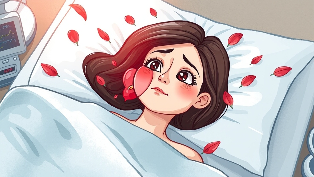 배란혈, 병원 가야 할까? (cartoon 스타일)