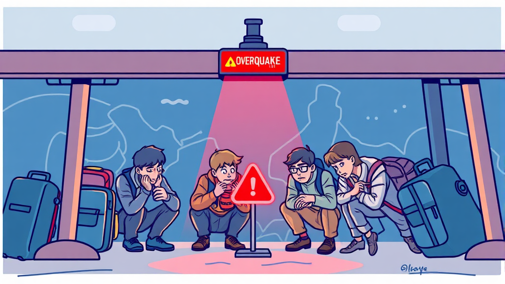 자연재해, 여행 안전 수칙 (illustration 스타일)