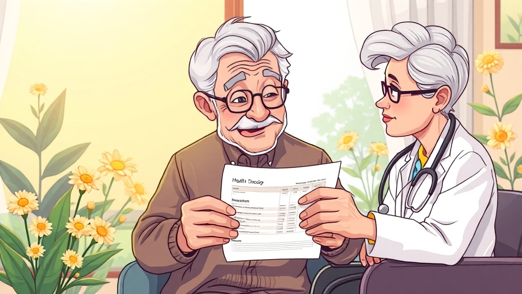 검진 결과 해석 팁 (cartoon 스타일)