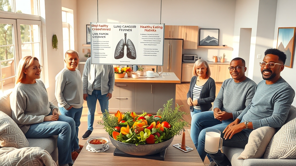 폐암 예방을 위한 생활 습관 (realistic 스타일)