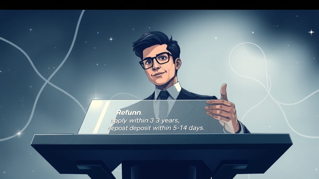 환급금, 지급 절차는? (illustration 스타일)