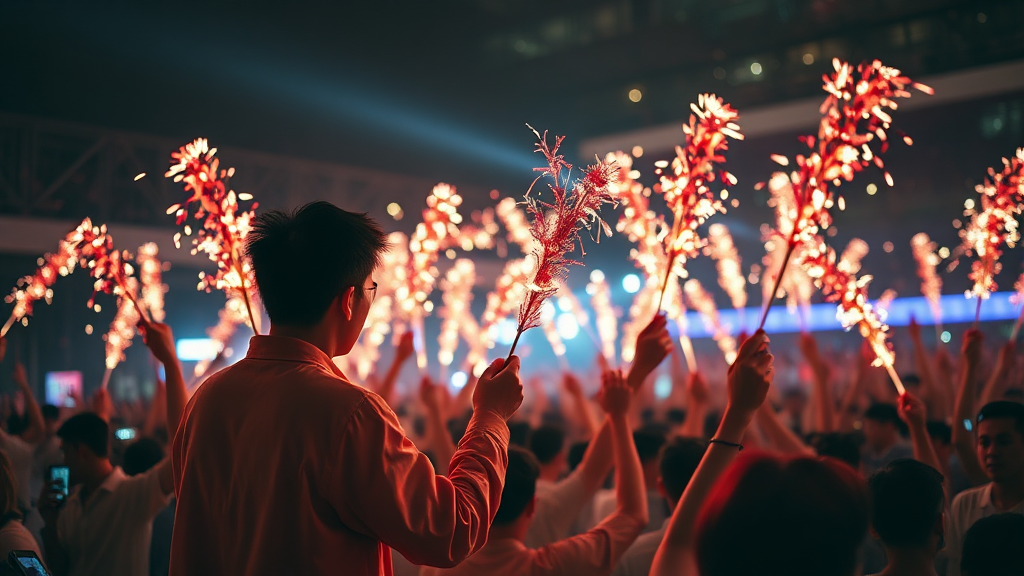 콘서트 준비물 및 응원봉 사용법 (realistic 스타일)