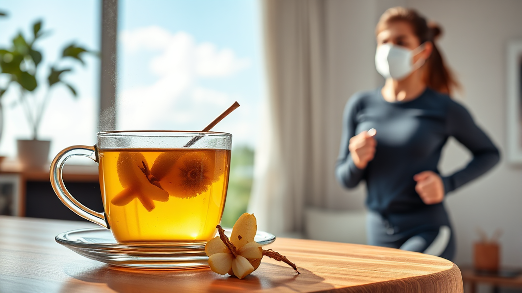 기관지 건강, 꾸준한 관리가 중요 (realistic 스타일)