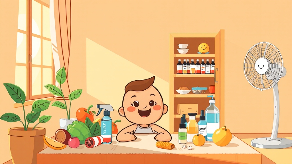 크론병 환자를 위한 생활 가이드 (cartoon 스타일)