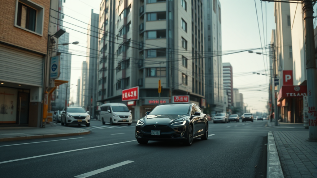 한국 도로 환경에서의 FSD 성능 및 한계 (realistic 스타일)