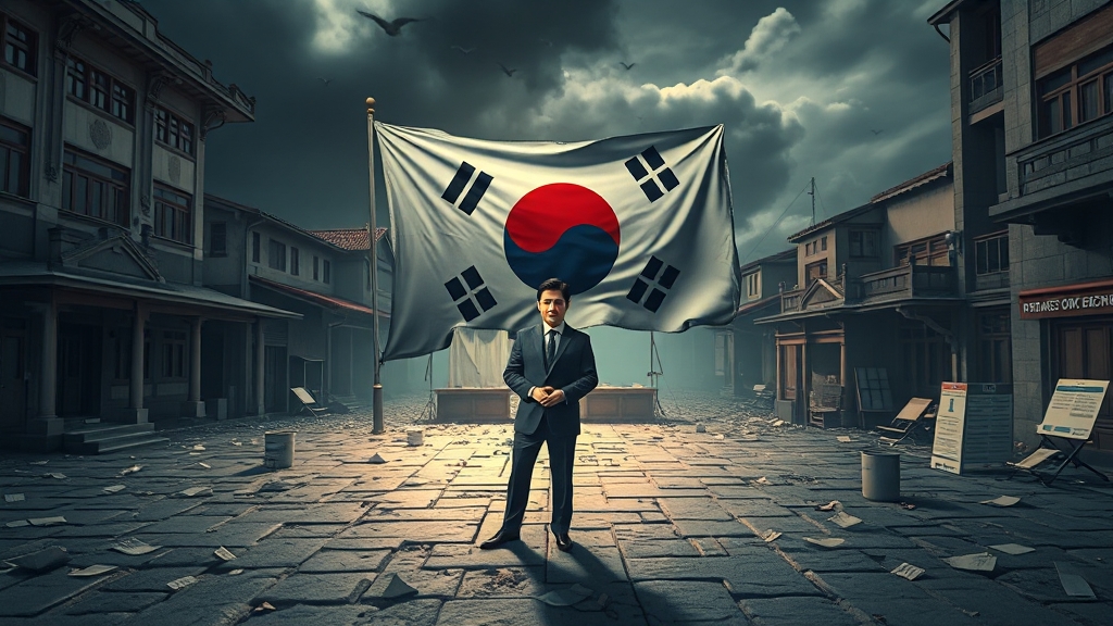 경고 대상, 한국 정치 상황 진단 (realistic 스타일)
