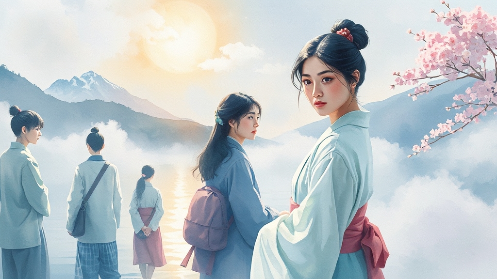 드라마 속 촬영지 탐방 (watercolor 스타일)