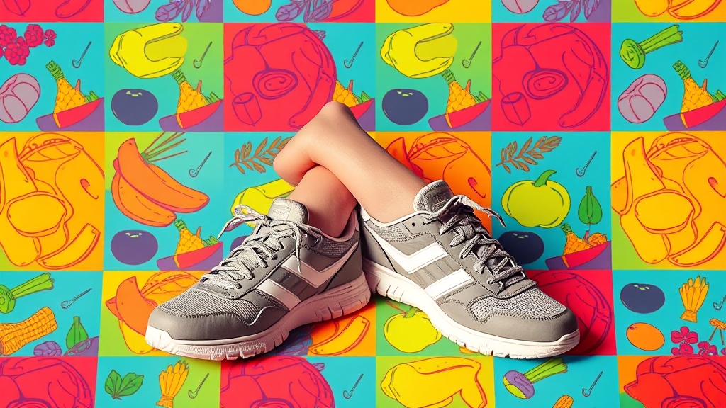 재발 방지, 생활 습관이 중요! (popart 스타일)