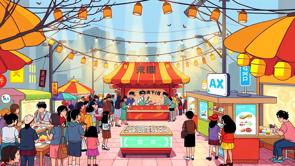 김밥축제 주요 프로그램 (cartoon 스타일)