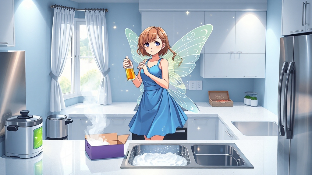 식초 & 베이킹소다 활용법 🧼 (illustration 스타일)
