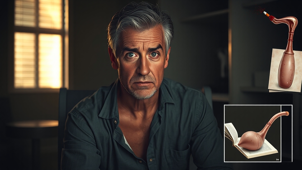 주요 증상 및 자가 진단법 (realistic 스타일)