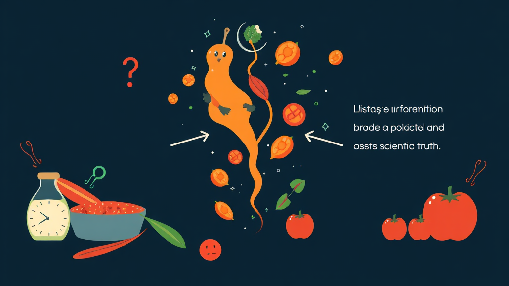 조미료 안전성 논란: 오해와 진실 (illustration 스타일)