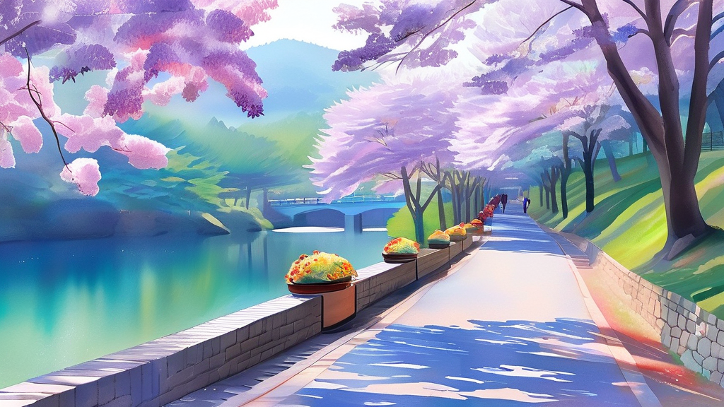 축제 즐기기: 최적의 방문 시기와 팁 (watercolor 스타일)