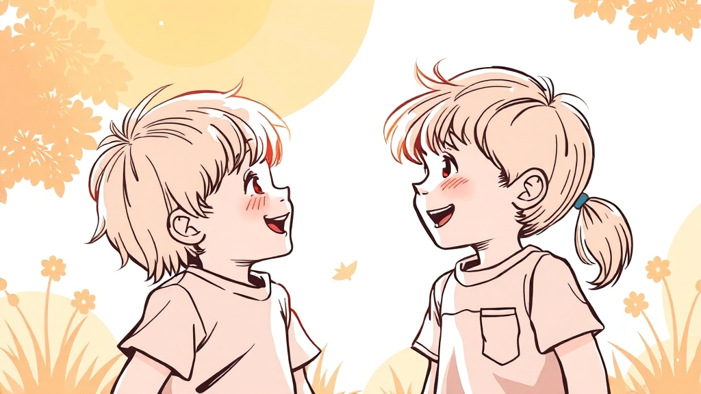 첫 만남과 특별한 우정 (illustration 스타일)