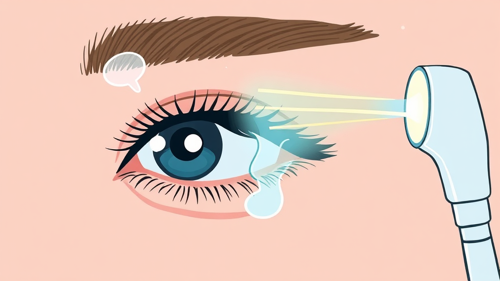 안구건조증의 효과적인 치료 방법 (illustration 스타일)