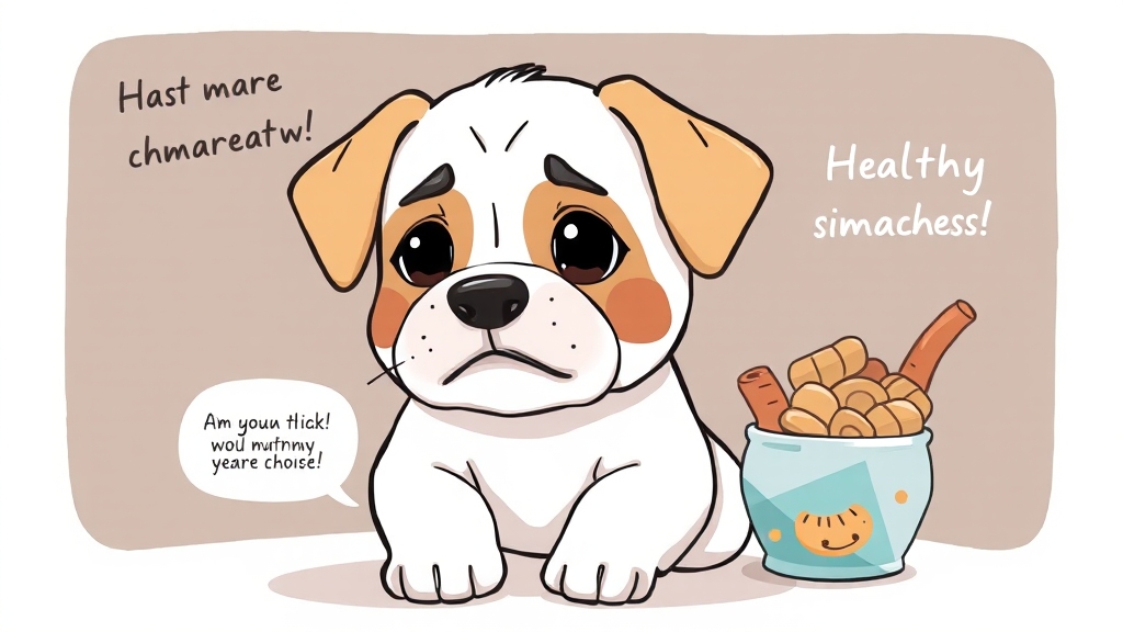 간식, 왜 적정량이 중요할까요? (illustration 스타일)