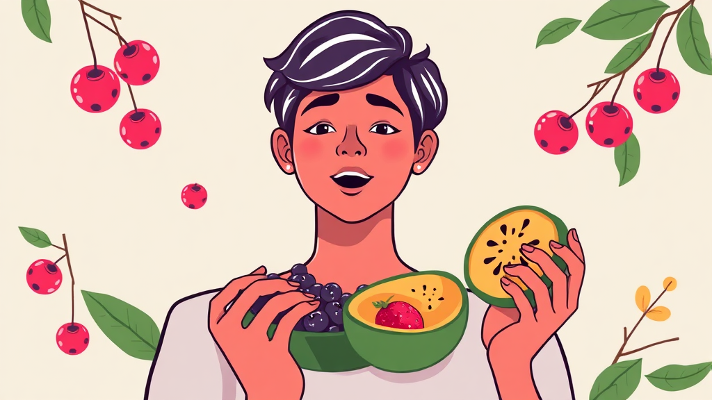 자보티카바, 다이어트에도 효과가 있을까? (illustration 스타일)