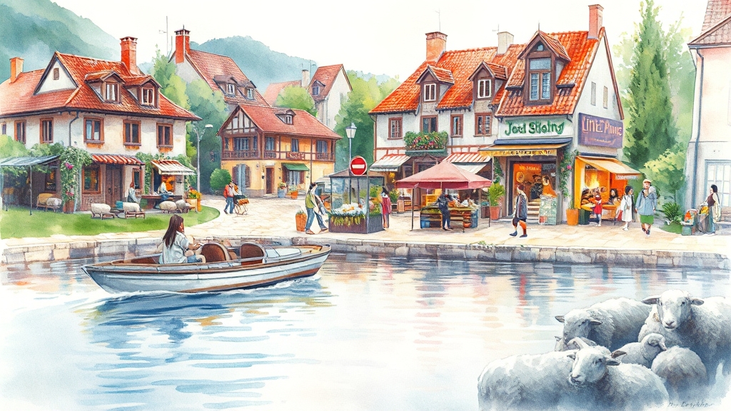 가평 추천 액티비티 및 체험 (watercolor 스타일)