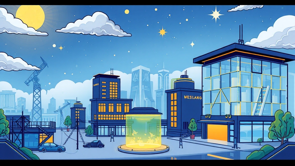 기술 개발 현황 (전고체 배터리) (cartoon 스타일)