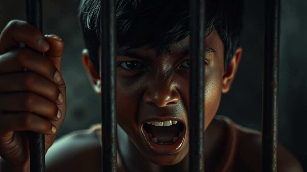 캄보디아 취업 사기 실태 (realistic 스타일)