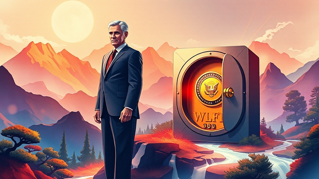 WLFI 코인 개요 및 특징 (illustration 스타일)