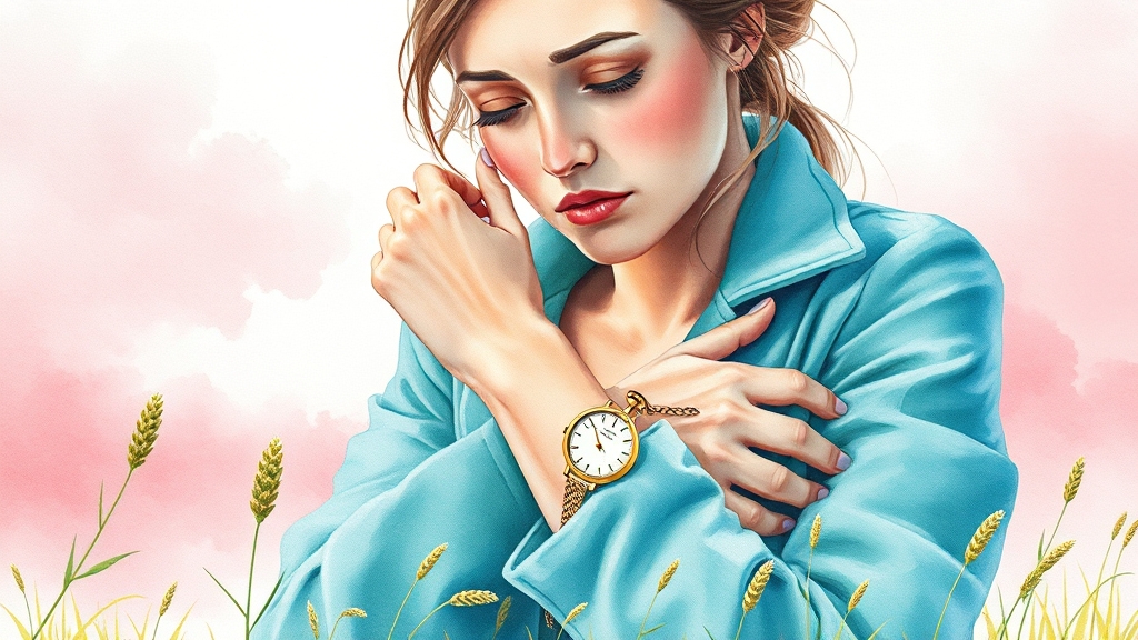 생리 지연, 원인은 무엇? (watercolor 스타일)