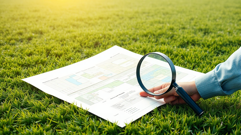 토지 매입 시 주의사항 (watercolor 스타일)