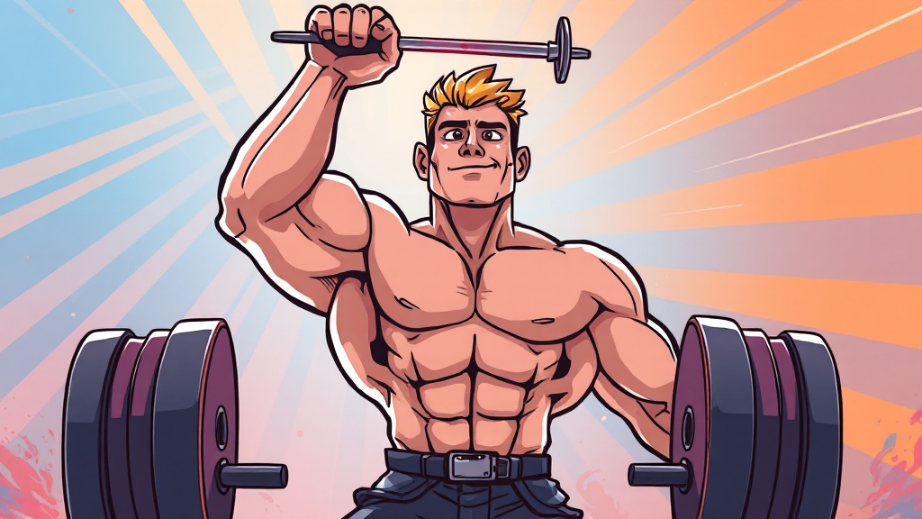 운동 루틴 변화 주기 (cartoon 스타일)