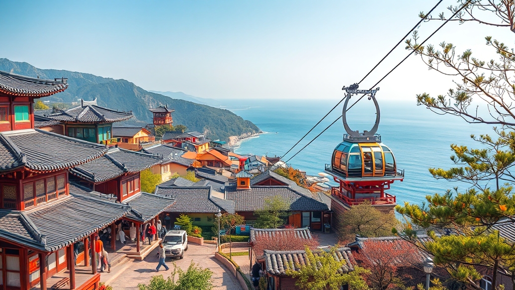 주변 관광 명소 탐방 (realistic 스타일)