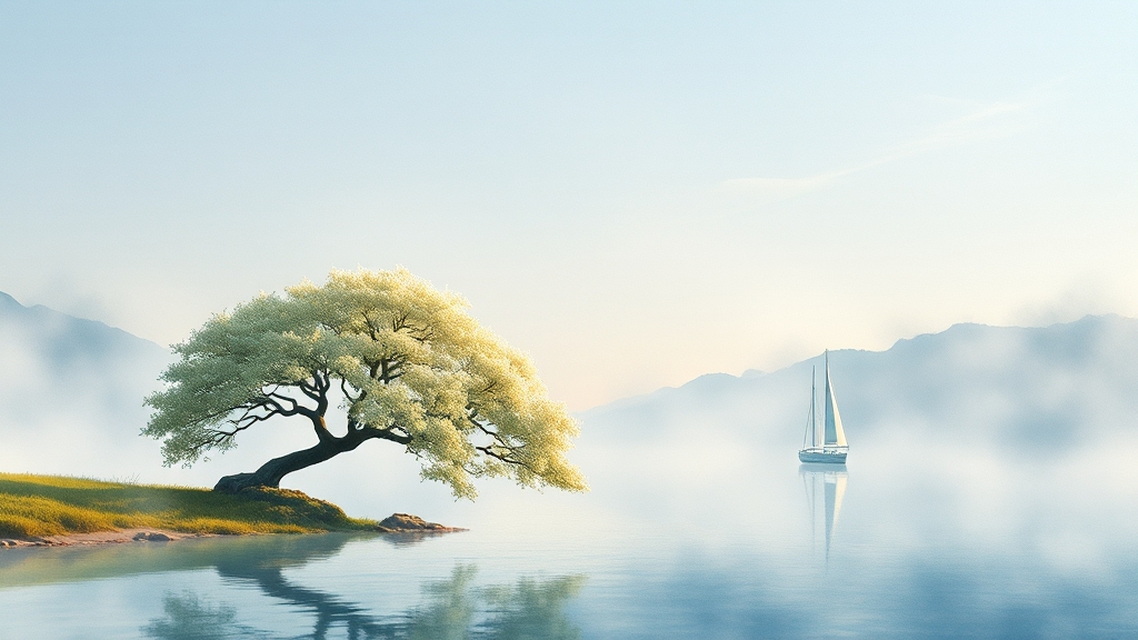 양평 두물머리, 유엔 최우수 관광마을 선정 (realistic 스타일)