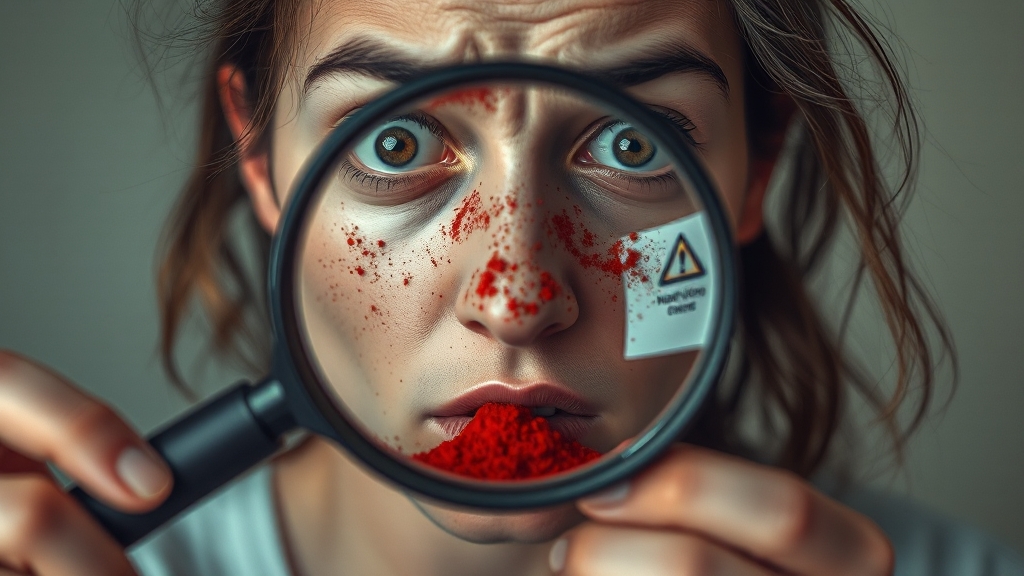 부작용 및 주의사항은? (realistic 스타일)