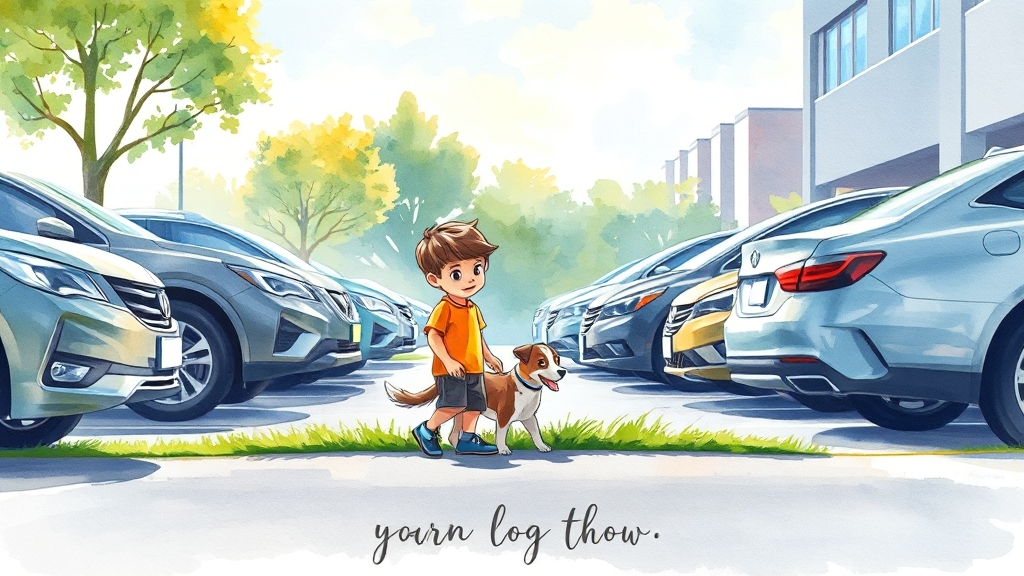 편리한 주차 정보 & 유용한 편의 시설 (watercolor 스타일)