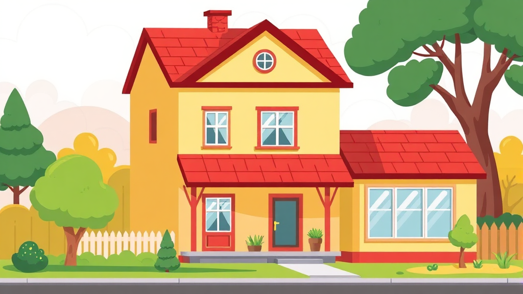 주택연금 가입 조건: 주택 가격 및 거주 요건 (cartoon 스타일)