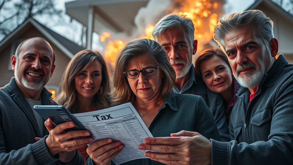 세금 규제 변화 (realistic 스타일)