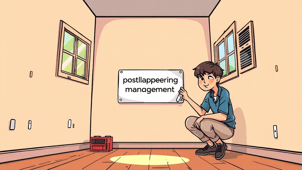 도배 후, 어떻게 관리해야 할까? (cartoon 스타일)