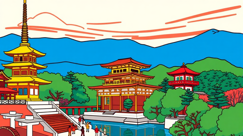 교토 버스투어, 왜 좋을까? (cartoon 스타일)