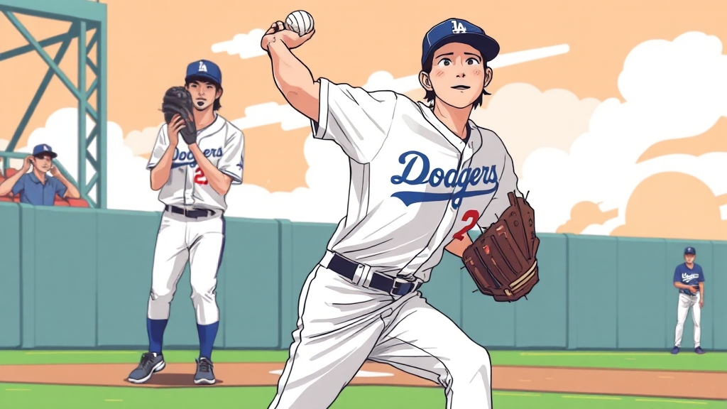 다저스 이적, 가능성은? (illustration 스타일)