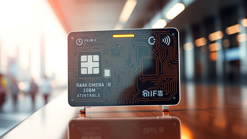 모바일 신분증 종류 및 IC 카드 발급 (realistic 스타일)