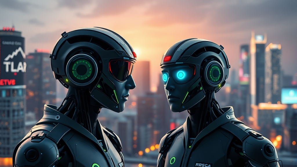 AI 에이전트 시장 현황 및 전망 (realistic 스타일)