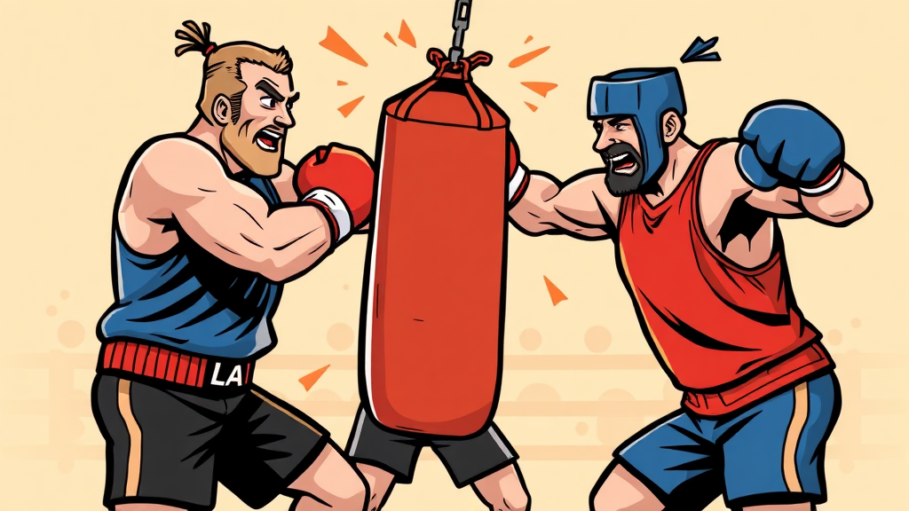 팀 대항전: 펀치 레이스 (cartoon 스타일)