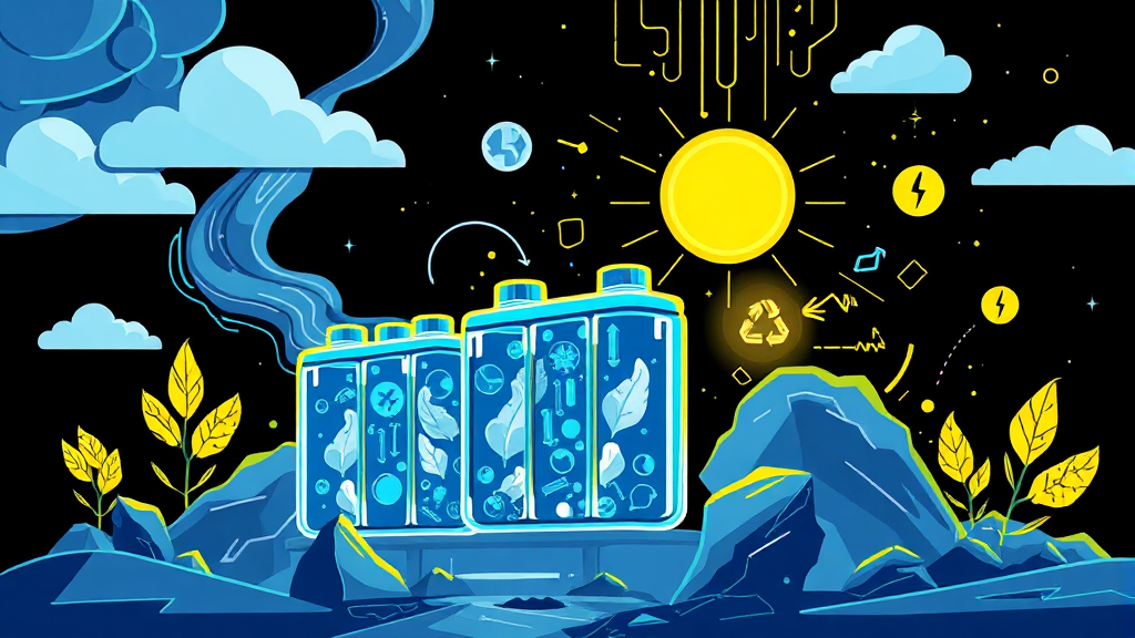LFP 배터리 확산이 폐배터리 재활용 시장에 미치는 영향 (illustration 스타일)