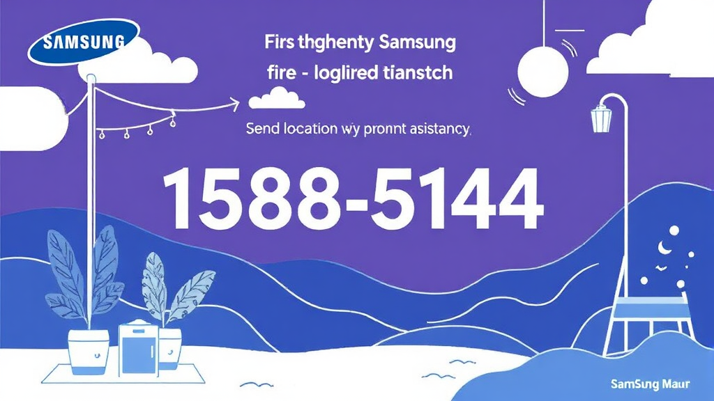 삼성화재 긴급출동 전화번호와 기본 정보 (illustration 스타일)