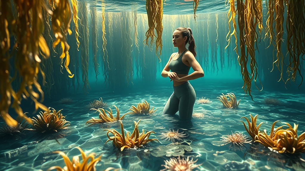 도움 되는 음식과 운동 (realistic 스타일)