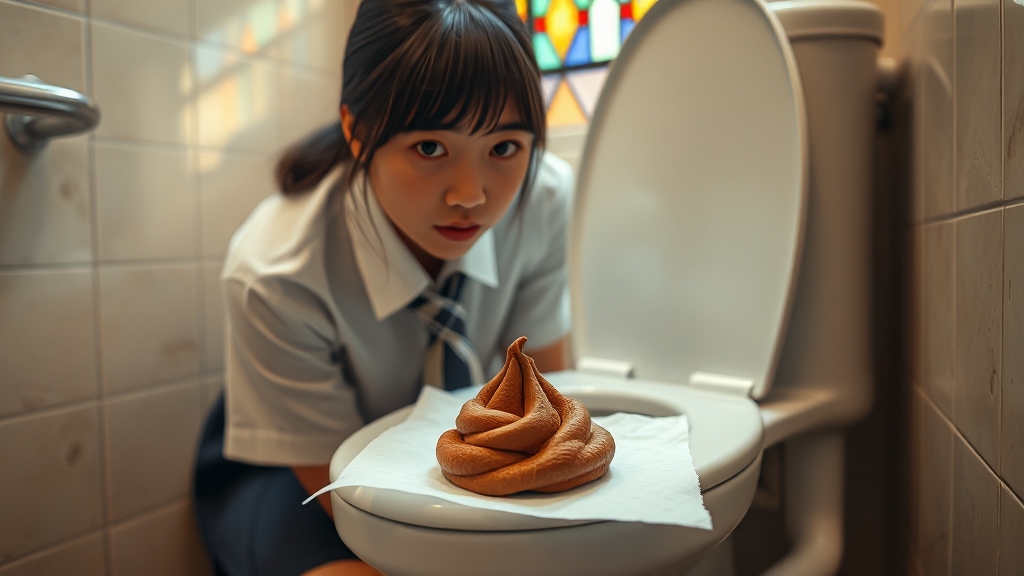 똥 꿈과 시험, 스트레스 (realistic 스타일)